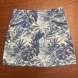 Lady Hagen 🩵 Blue Leaf Print Golf Skirt 💙 size Medium